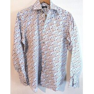 : 🌸 Saks Fifth Ave 100% Cotton Micro-Floral Button Down  Bloomcore, clean girl